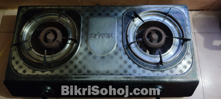 Topper Double SS Auto LPG Gas Stove A205 805077